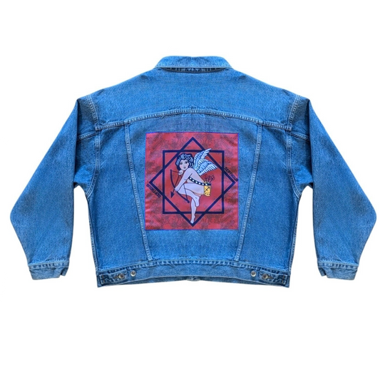 DEPTHOUR Denim Jacket Sagittarius Patch-Zodiac Collection